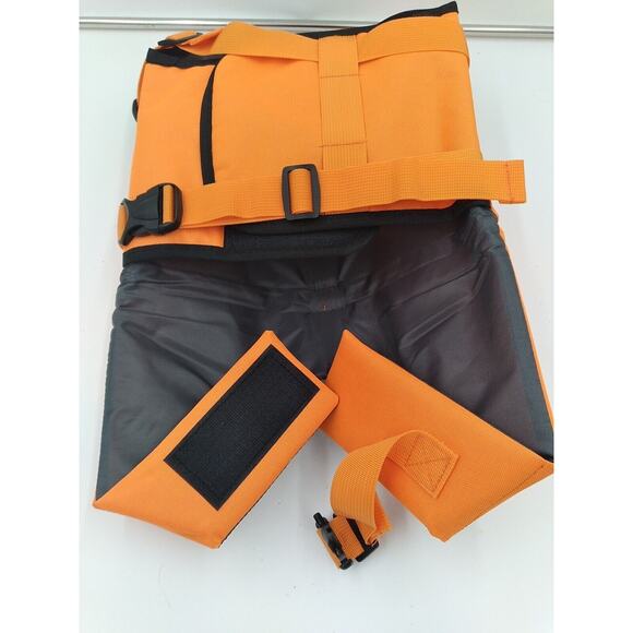Large Orange And White Dog Life Jacket / Preserver - Picture 2 of 2